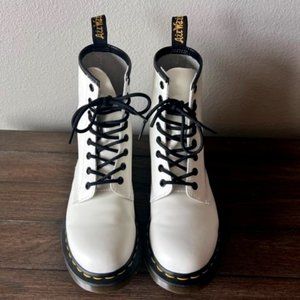 Doc Martens Smooth Leather Lace-up Boots - Size 8